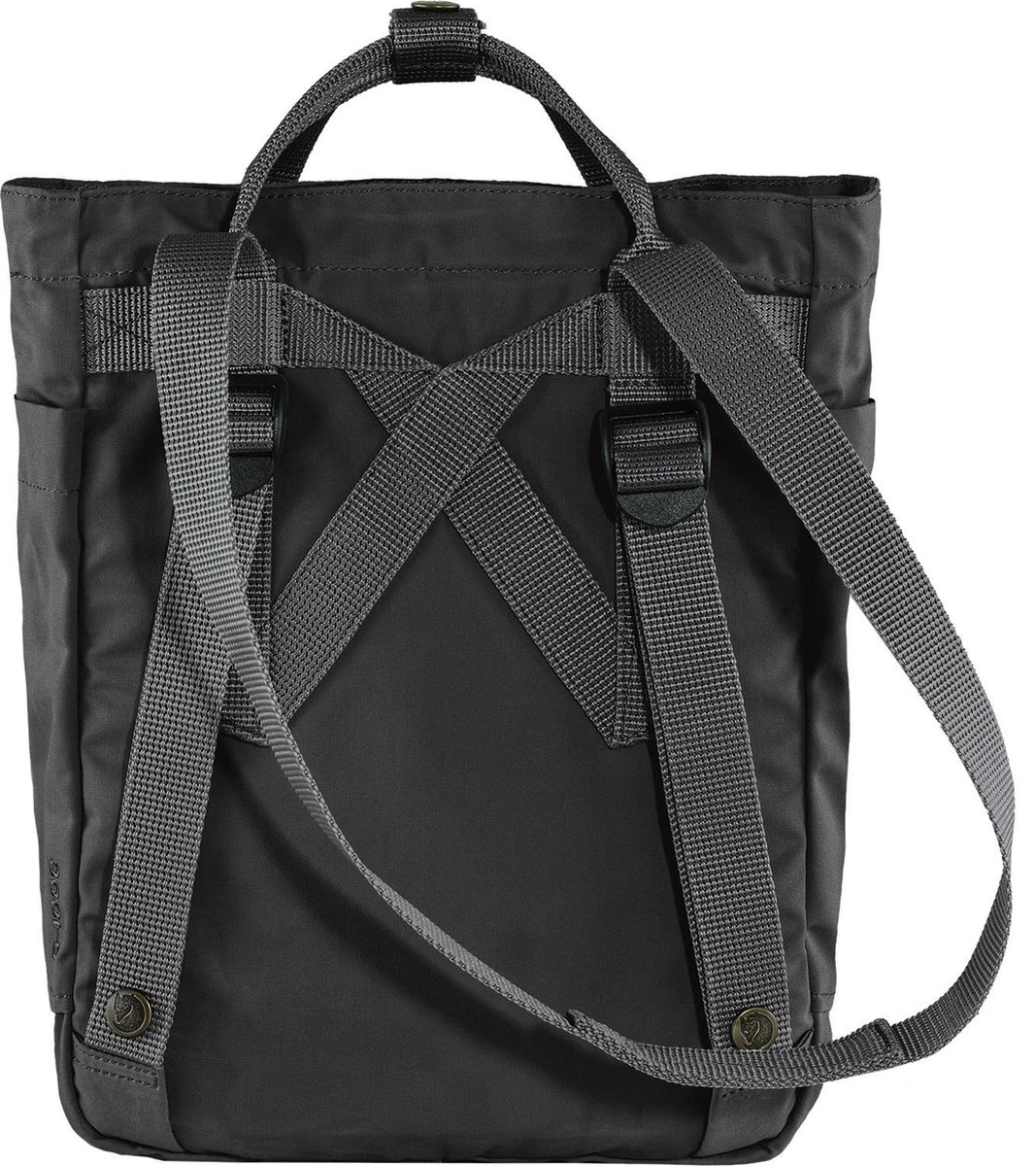 Fjallraven Fjällräven Kånken Totepack Mini Unisex Rugzak - Black 5 Fjallraven Fjällräven Kånken Totepack Mini Unisex Rugzak - Black - Afbeelding 3