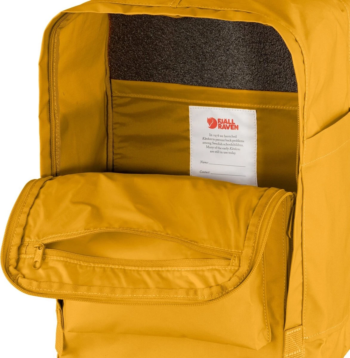 Fjallraven Fjällräven Kånken Laptop 13" Unisex Rugzak - Ochre 12 Fjallraven Fjällräven Kånken Laptop 13" Unisex Rugzak - Ochre - Afbeelding 10