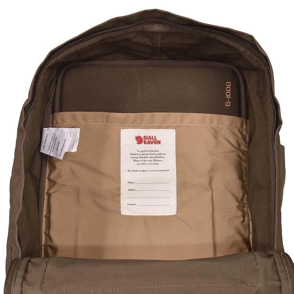 Fjallraven Fjällräven Kånken No. 2 Laptop 15" Unisex Rugzak - Dark Olive 6 Fjallraven Fjällräven Kånken No. 2 Laptop 15" Unisex Rugzak - Dark Olive - Afbeelding 4
