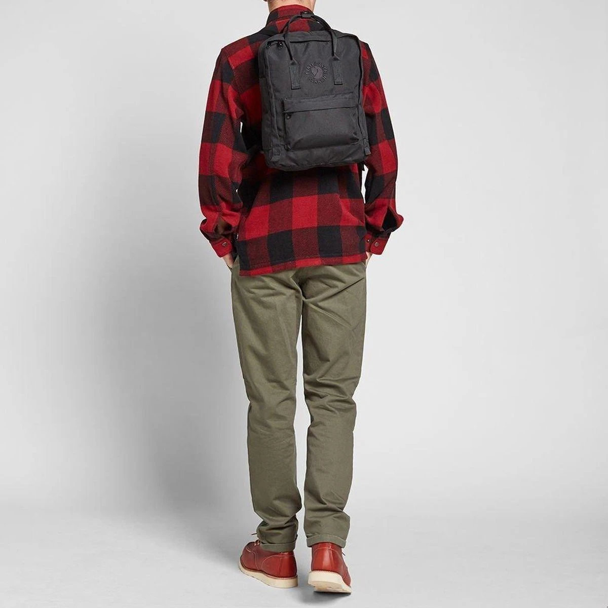 Fjallraven Fjällräven Re-Kånken Unisex Rugzak - Black 8 Fjallraven Fjällräven Re-Kånken Unisex Rugzak - Black - Afbeelding 6