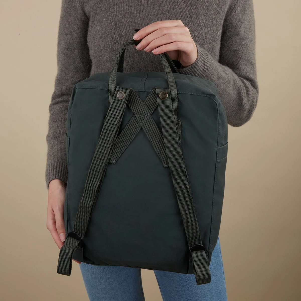 Fjallraven Fjällräven Kånken Unisex Rugzak - Forest Green 6 Fjallraven Fjällräven Kånken Unisex Rugzak - Forest Green - Afbeelding 4