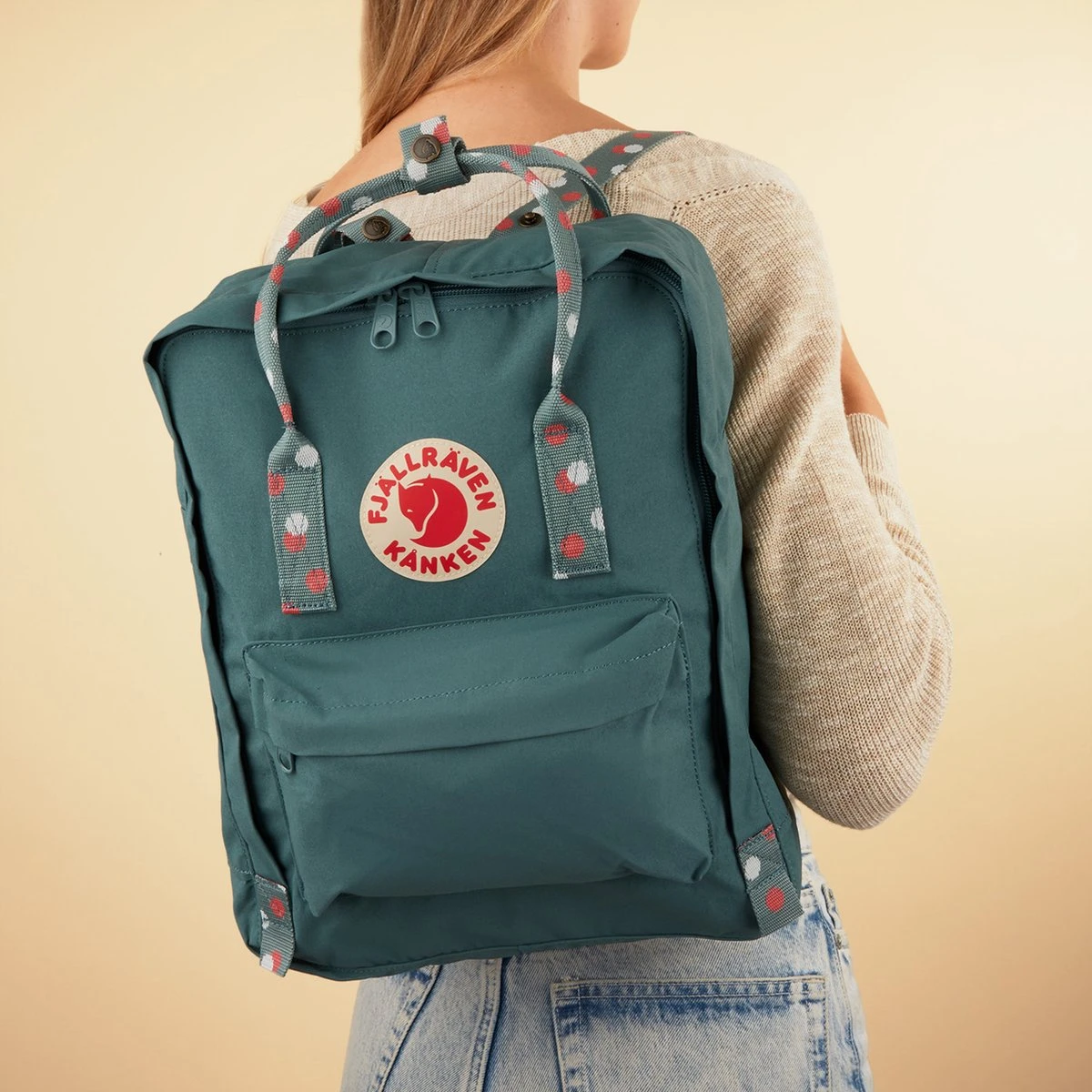 Fjallraven Fjällräven Kånken Unisex Rugzak - Frost Green-Confetti Pattern 13 Fjallraven Fjällräven Kånken Unisex Rugzak - Frost Green-Confetti Pattern - Afbeelding 11