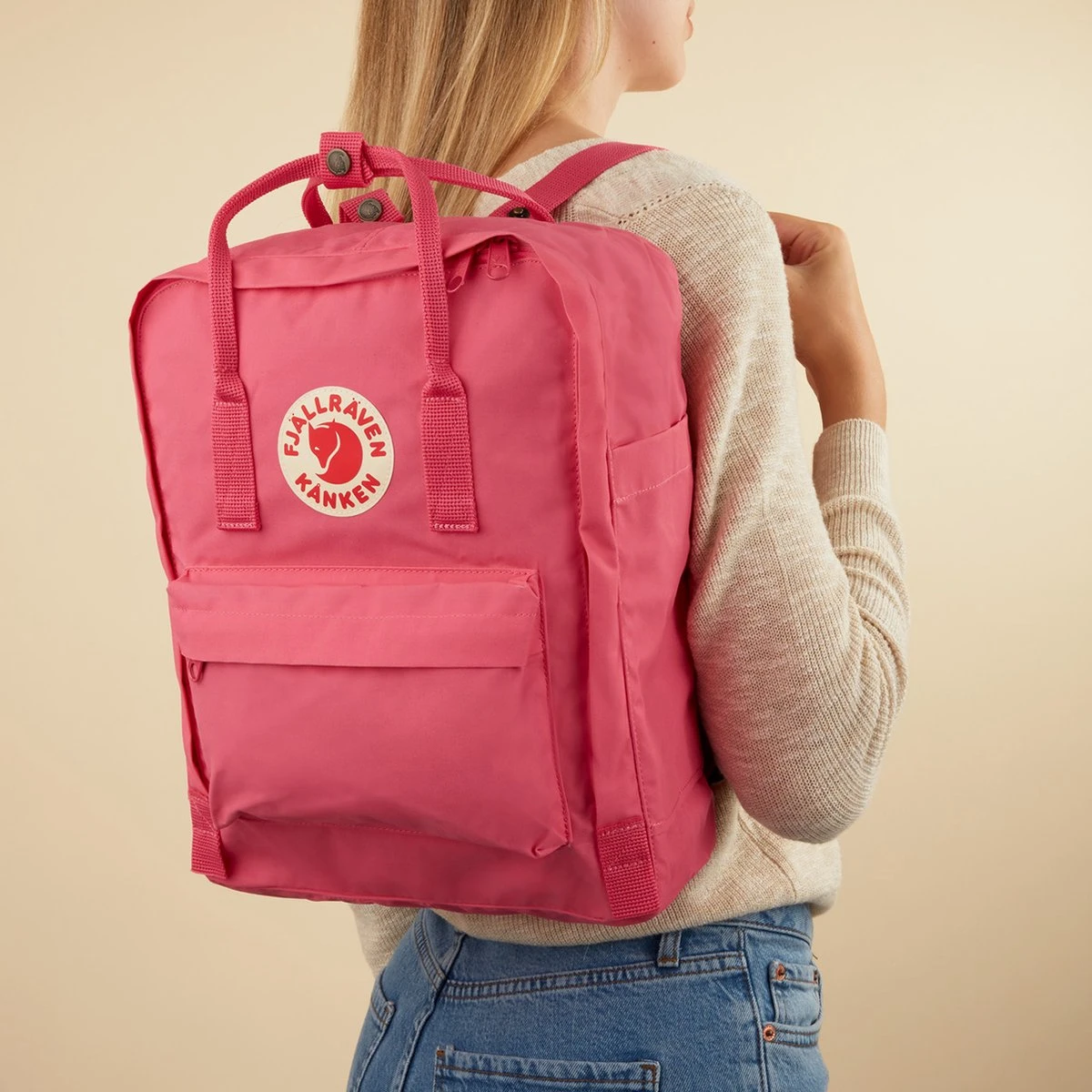 Fjallraven Fjällräven Kånken Unisex Rugzak - Flamingo Pink 10 Fjallraven Fjällräven Kånken Unisex Rugzak - Flamingo Pink - Afbeelding 8