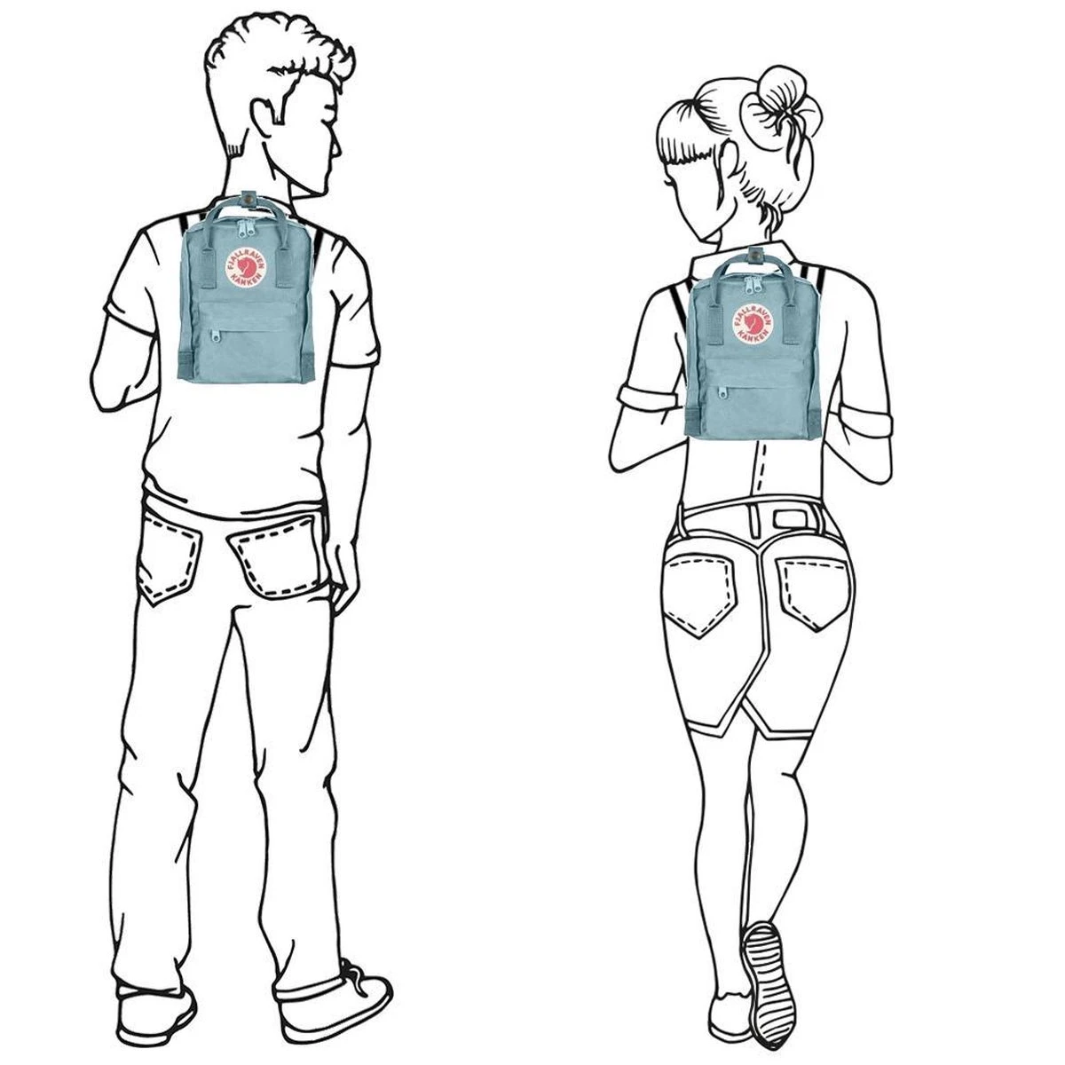 Fjallraven Fjällräven Kånken Mini Unisex Rugzak - Kantarell 10 Fjallraven Fjällräven Kånken Mini Unisex Rugzak - Kantarell - Afbeelding 8