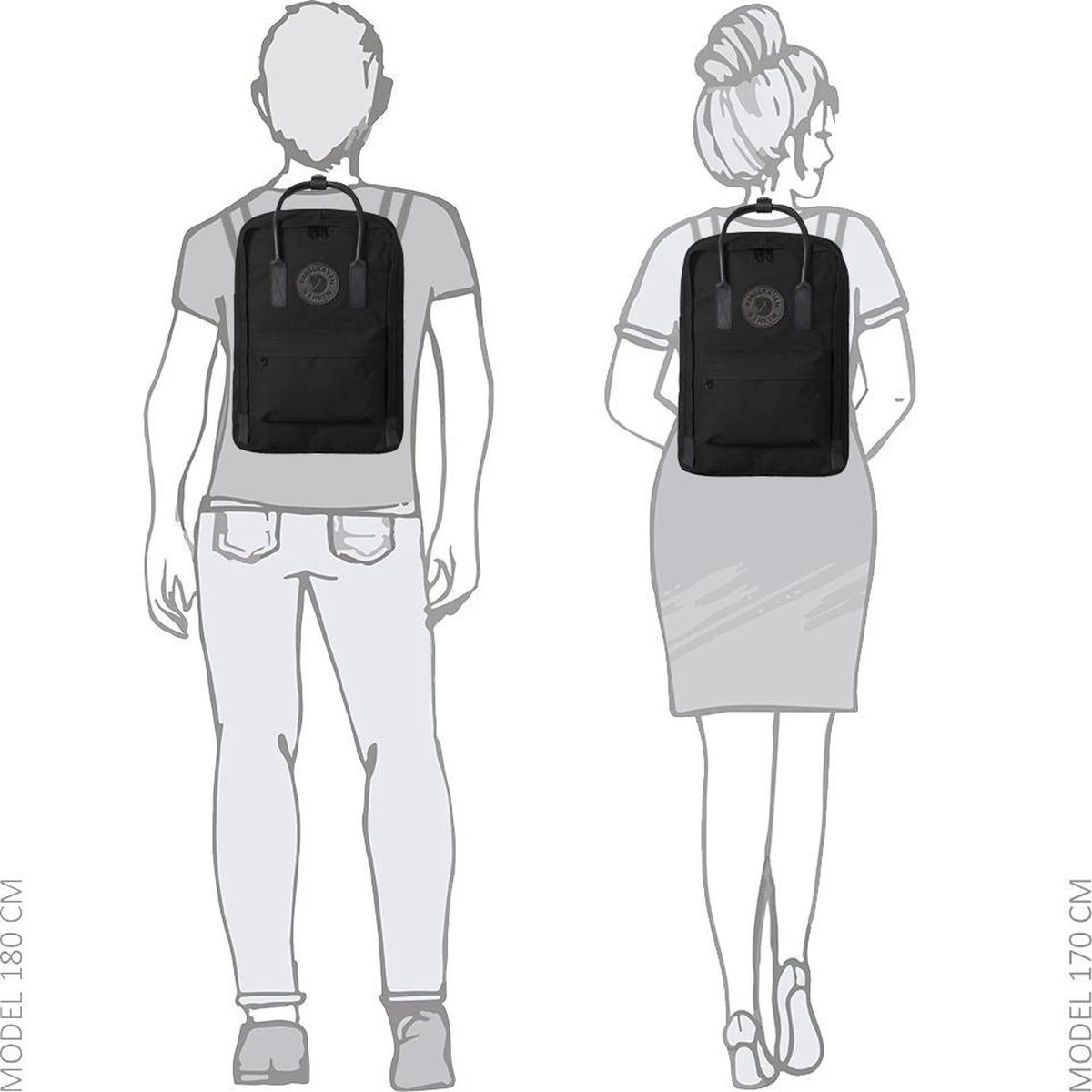 Fjallraven Fjällräven Kånken No. 2 Laptop 15" Black Unisex Rugzak - Black 10 Fjallraven Fjällräven Kånken No. 2 Laptop 15" Black Unisex Rugzak - Black - Afbeelding 8