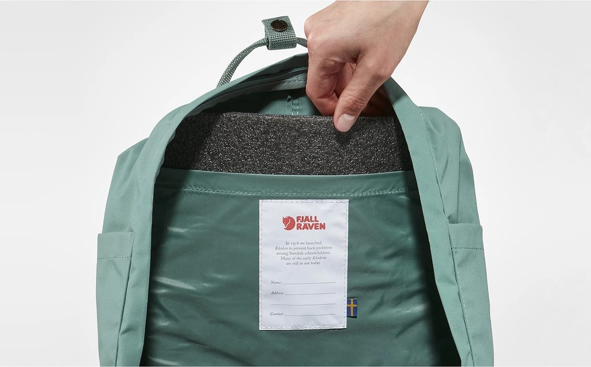 Fjallraven Kanken Rugzak 16 Liter - Artic Green 8 Fjallraven Kanken Rugzak 16 Liter - Artic Green - Afbeelding 6