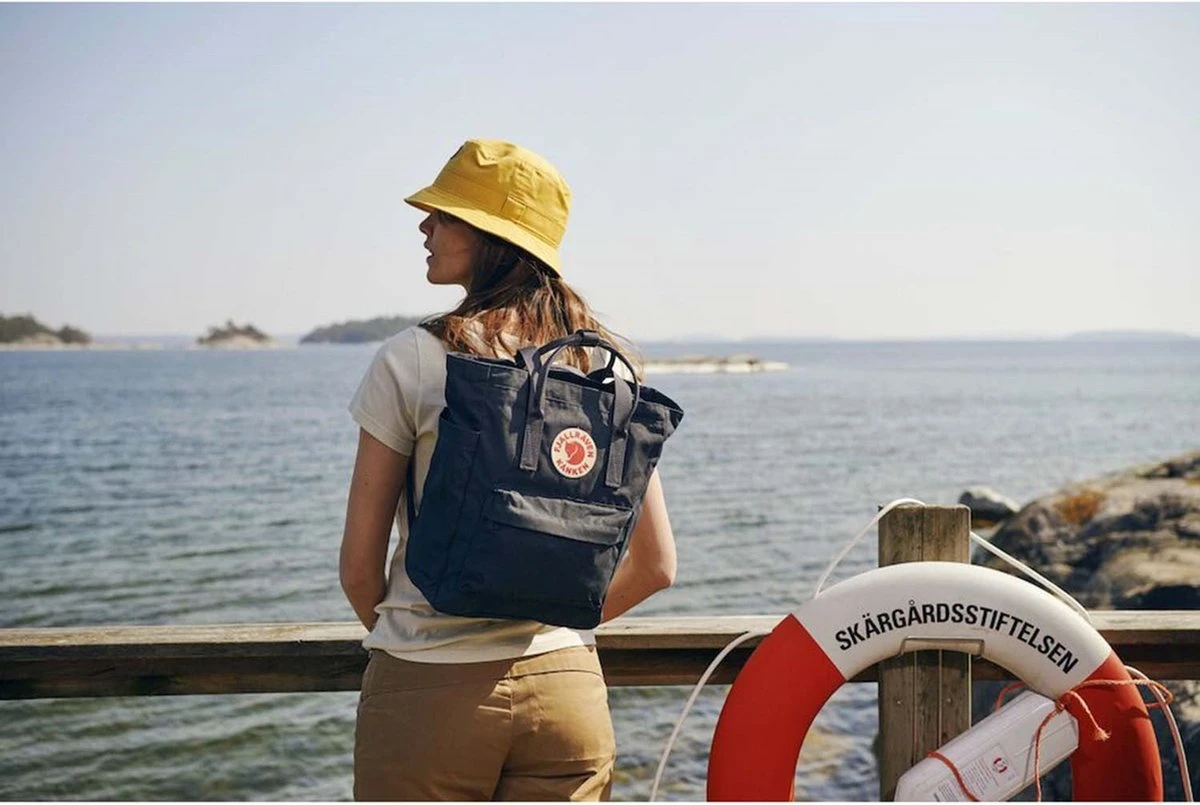 Fjallraven Fjällräven Kånken Totepack Unisex Rugzak - Navy 10 Fjallraven Fjällräven Kånken Totepack Unisex Rugzak - Navy - Afbeelding 8