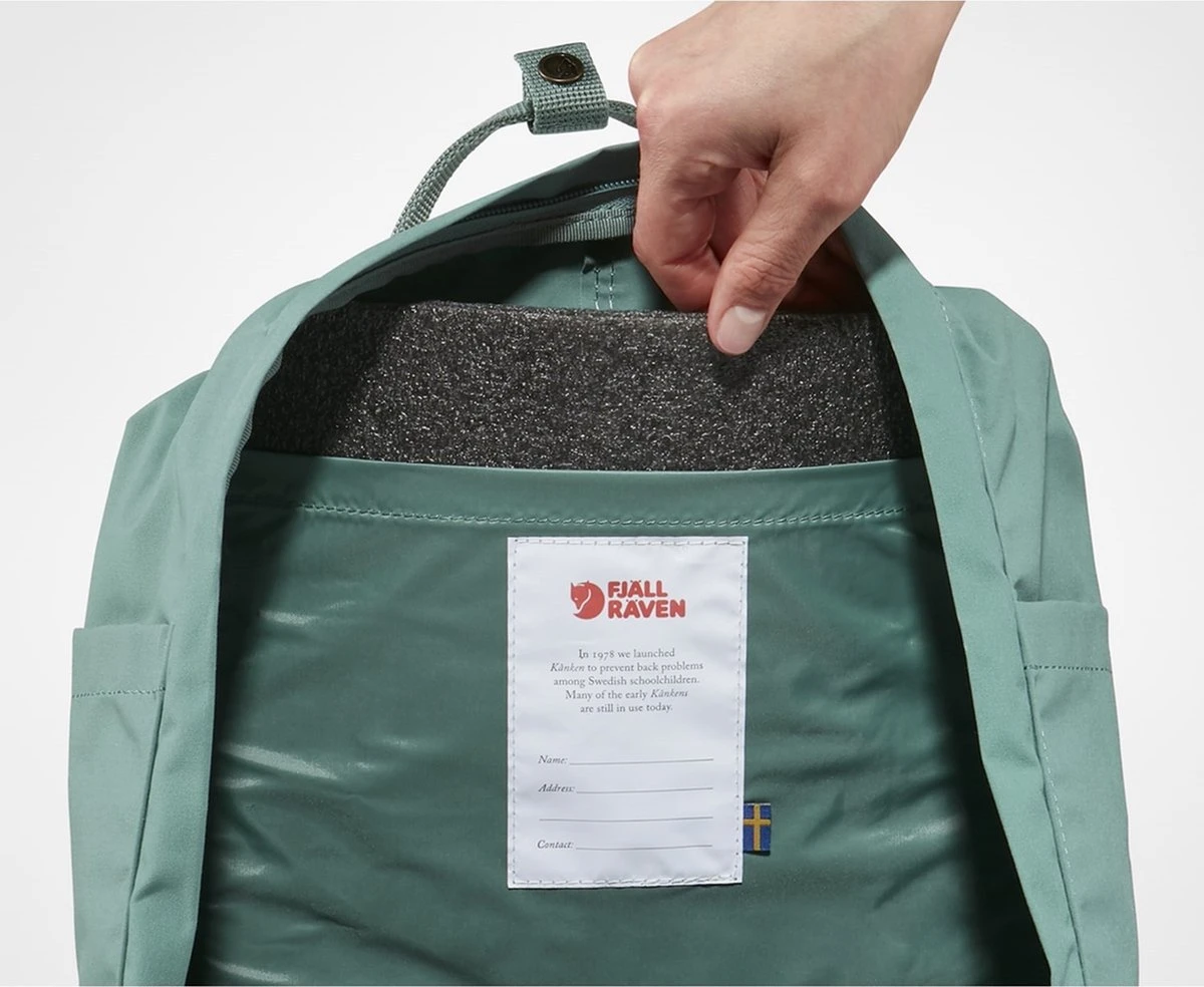Fjallraven Fjällräven Kånken Unisex Rugzak - Deep Turquoise 14 Fjallraven Fjällräven Kånken Unisex Rugzak - Deep Turquoise - Afbeelding 12