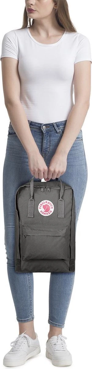 Fjallraven Kanken Laptoprugzak 15 Inch - Super Grey 4 Fjallraven Kanken Laptoprugzak 15 Inch - Super Grey - Afbeelding 2