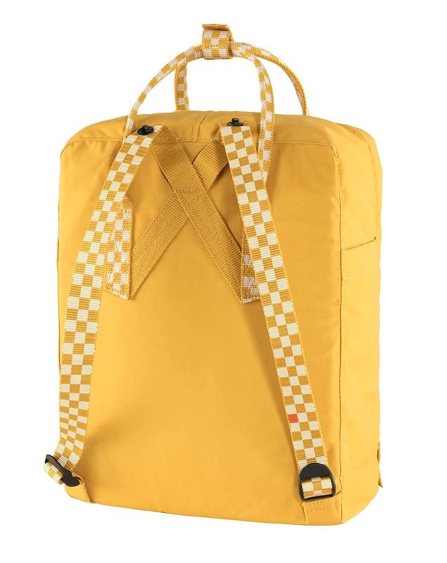 Fjallraven Rugzak Fjällräven Kånken Ochre Chess Pattern 6 Fjallraven Rugzak Fjällräven Kånken Ochre Chess Pattern - Afbeelding 4