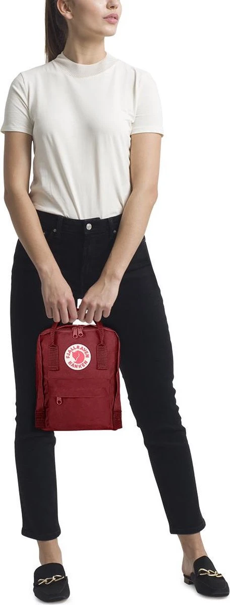 Fjallraven Fjällräven Kånken Mini Unisex Rugzak - Ox Red 13 Fjallraven Fjällräven Kånken Mini Unisex Rugzak - Ox Red - Afbeelding 12