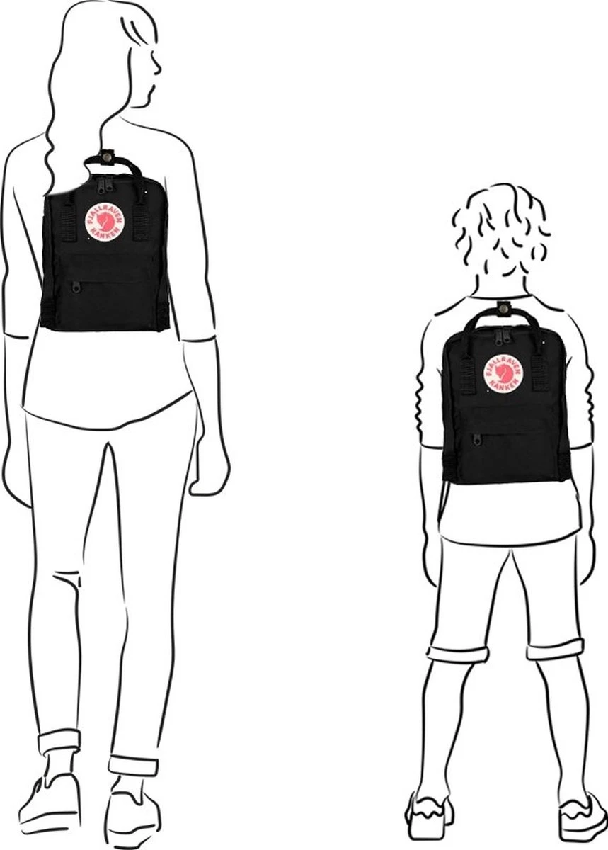 Fjallraven Fjällräven Kånken Mini Unisex Rugzak - Warm Yellow 14 Fjallraven Fjällräven Kånken Mini Unisex Rugzak - Warm Yellow - Afbeelding 12