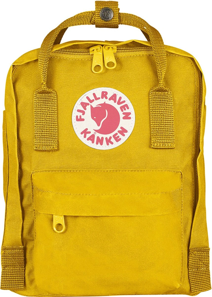 Fjallraven Fjällräven Kånken Mini Unisex Rugzak - Warm Yellow 16 Fjallraven Fjällräven Kånken Mini Unisex Rugzak - Warm Yellow - Afbeelding 14
