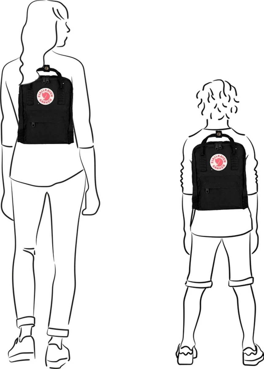 Fjallraven Fjällräven Kånken Mini Unisex Rugzak - Ox Red 3 Fjallraven Fjällräven Kånken Mini Unisex Rugzak - Ox Red - Afbeelding 2