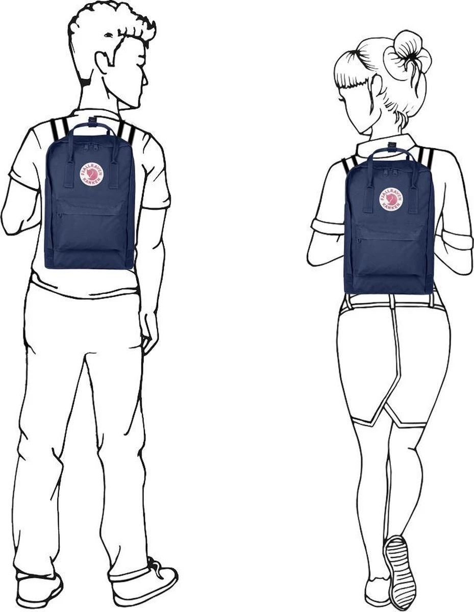 Fjallraven Kanken Laptoprugzak 15 Inch - Royal Blue 17 Fjallraven Kanken Laptoprugzak 15 Inch - Royal Blue - Afbeelding 15