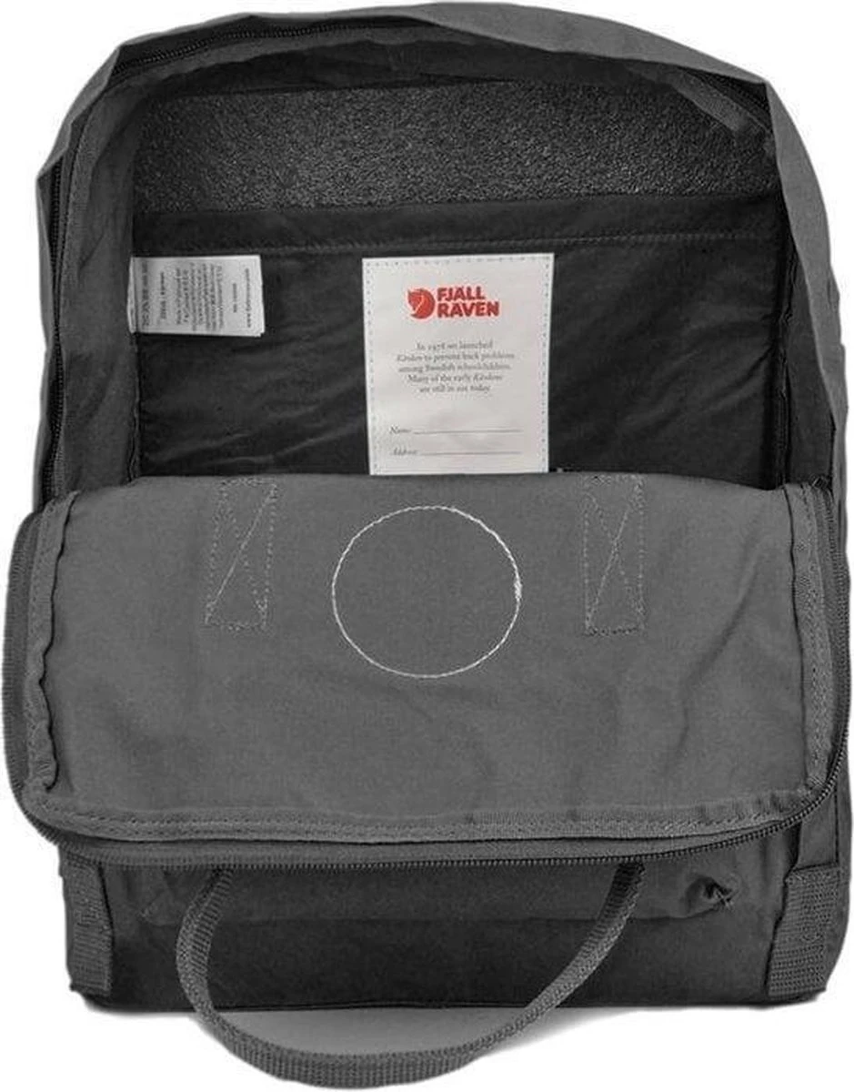 Fjallraven Fjällräven Kånken Unisex Rugzak - Graphite 20 Fjallraven Fjällräven Kånken Unisex Rugzak - Graphite - Afbeelding 18