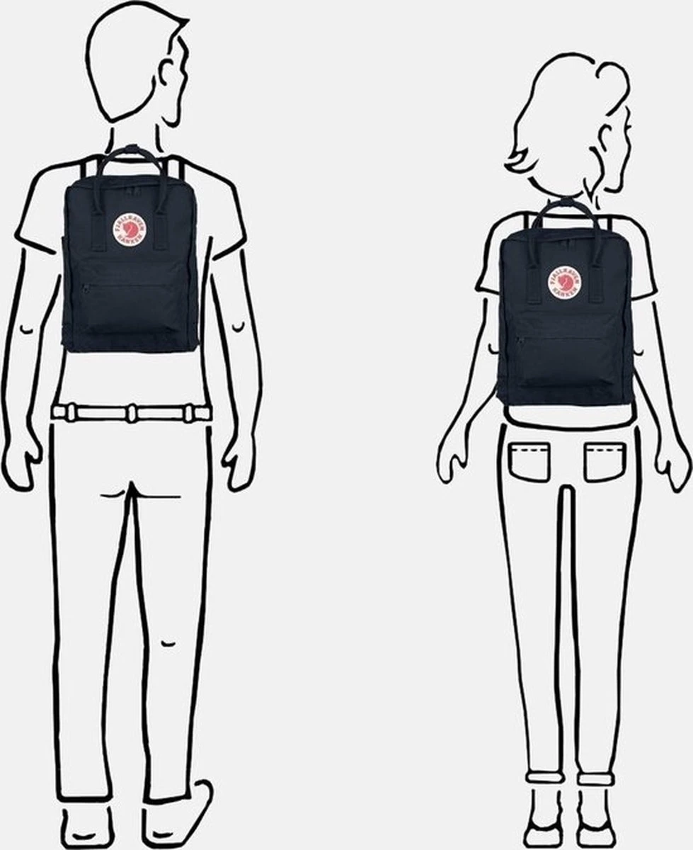 Fjallraven Fjällräven Kånken Unisex Rugzak - Navy 5 Fjallraven Fjällräven Kånken Unisex Rugzak - Navy - Afbeelding 4