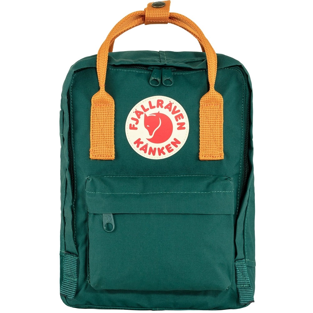 Fjallraven Rugzak Fjällräven Kånken Mini Arctic Green-Spicy Orange 3 Fjallraven Rugzak Fjällräven Kånken Mini Arctic Green-Spicy Orange