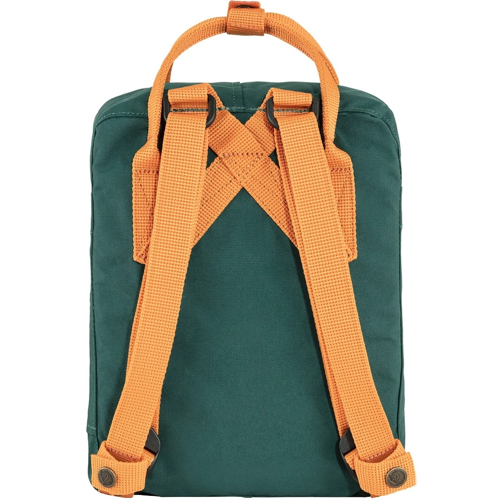 Fjallraven Rugzak Fjällräven Kånken Mini Arctic Green-Spicy Orange 4 Fjallraven Rugzak Fjällräven Kånken Mini Arctic Green-Spicy Orange - Afbeelding 2