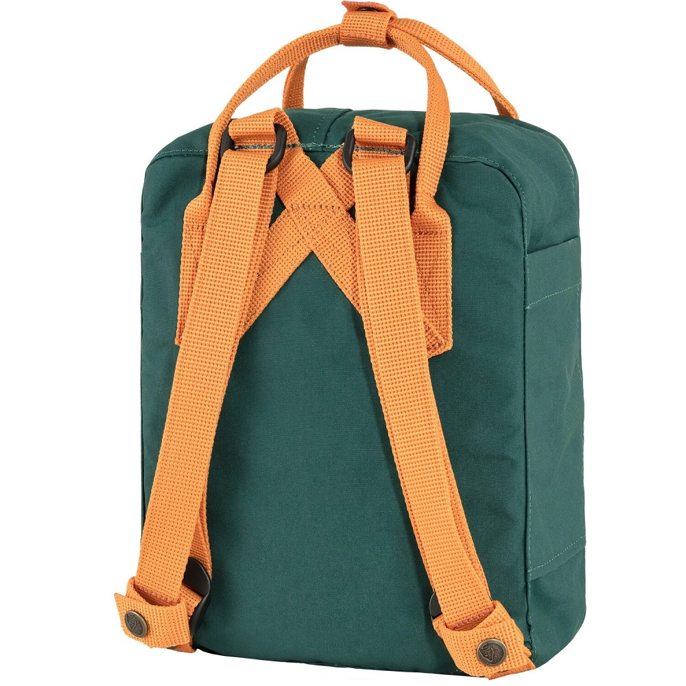 Fjallraven Rugzak Fjällräven Kånken Mini Arctic Green-Spicy Orange 6 Fjallraven Rugzak Fjällräven Kånken Mini Arctic Green-Spicy Orange - Afbeelding 4