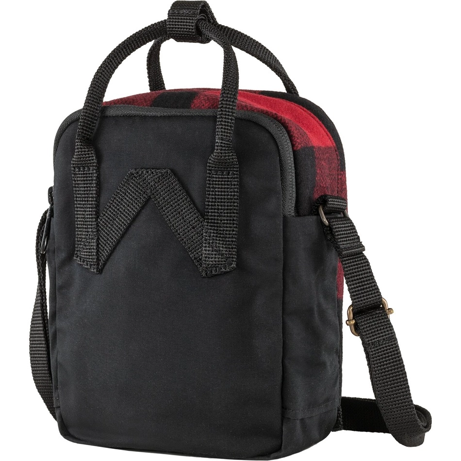 Fjallraven Schoudertas Fjällräven Kånken Re-Wool Sling Red-Black 6 Fjallraven Schoudertas Fjällräven Kånken Re-Wool Sling Red-Black - Afbeelding 4