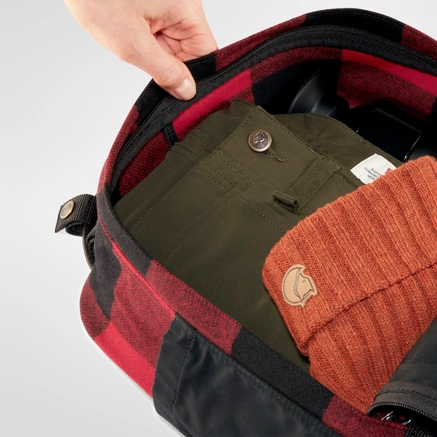 Fjallraven Rugzak Fjällräven Kånken Re-Wool Red Black 6 Fjallraven Rugzak Fjällräven Kånken Re-Wool Red Black - Afbeelding 4