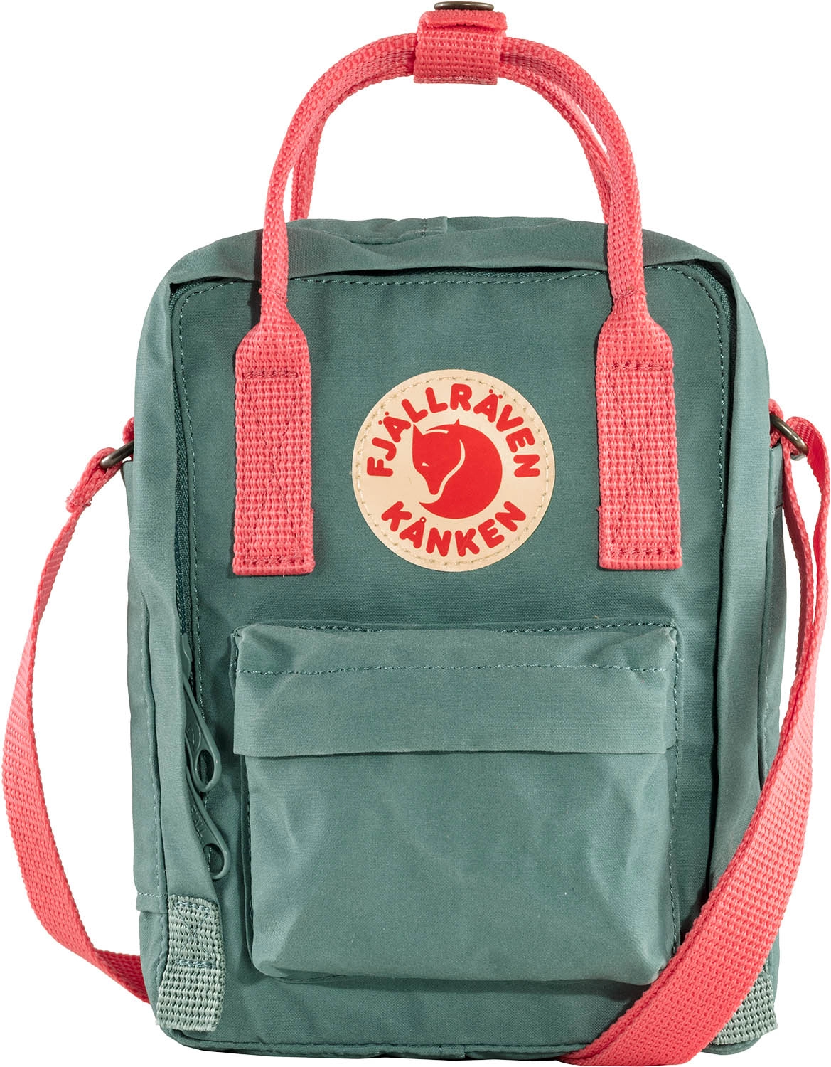 Fjallraven Schoudertas Fjällräven Kånken Sling Frost Green-Peach Pink 3 Fjallraven Schoudertas Fjällräven Kånken Sling Frost Green-Peach Pink